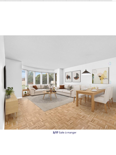Condo situé au rez-de-chaussée, rénové, ensoleillé, nouveau plancher de bois, cuisine et salle de ba...