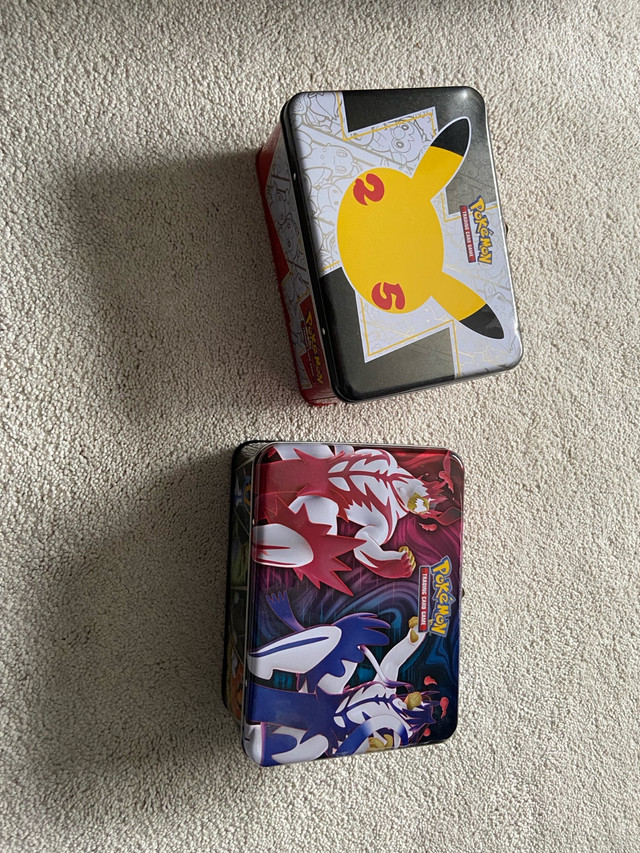 Pokémon tins in Arts & Collectibles in Oakville / Halton Region