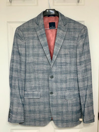 Daniel Hechter Medium Men's Blazer with Grey Chequered Pattern