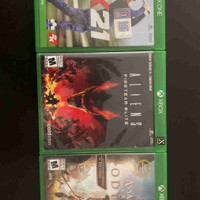 3 xbox one games $80
