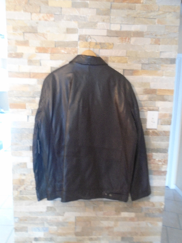 New Veste Cuir Véritable isolée brun Men's Insulated Leather dans Hommes  à Ville de Montréal - Image 3