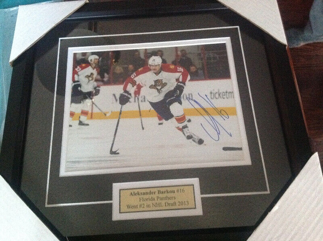 Florida Panthers Aleksander Barkou autographed picture framed in Arts & Collectibles in Mississauga / Peel Region