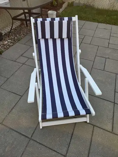 Striped Folding Beach Chair, View more