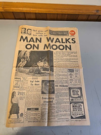 The Melbourne Herald July 21, 1969 MAN WALKS ON MOON Full Newspa