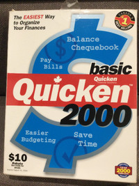 CD Quicken 2000 Basic for Windows 95, 98, NT Vintage