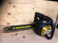 McCulloch chainsaw titan 30cc 14inch bar