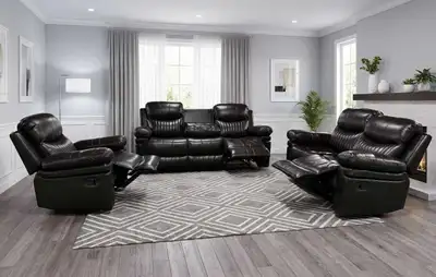 Leather Manual Recliner Sofa , View more