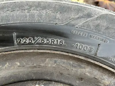 4 tires on rims for sale: two barely used bought last year and two that are a few years old. Comes w...