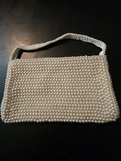 1950's Pearl beaded handbag, View more