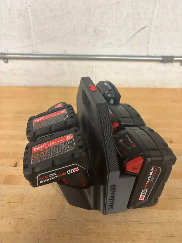 Milwaukee M12 / M18 Battery Caddy Holder 6 Pack (3+3) Packout in Power Tools in Markham / York Region - Image 3