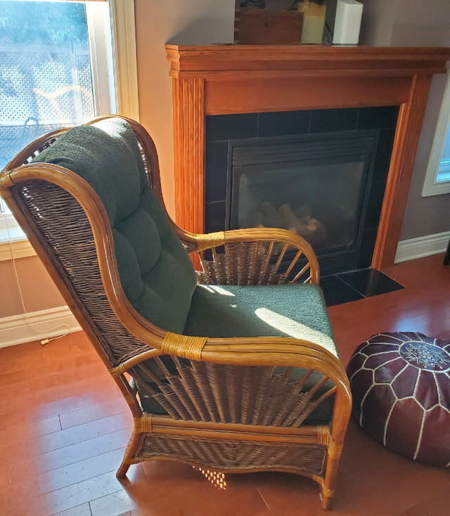Antique Bamboo and Rattan Chair | Chairs & Recliners | Ottawa | Kijiji