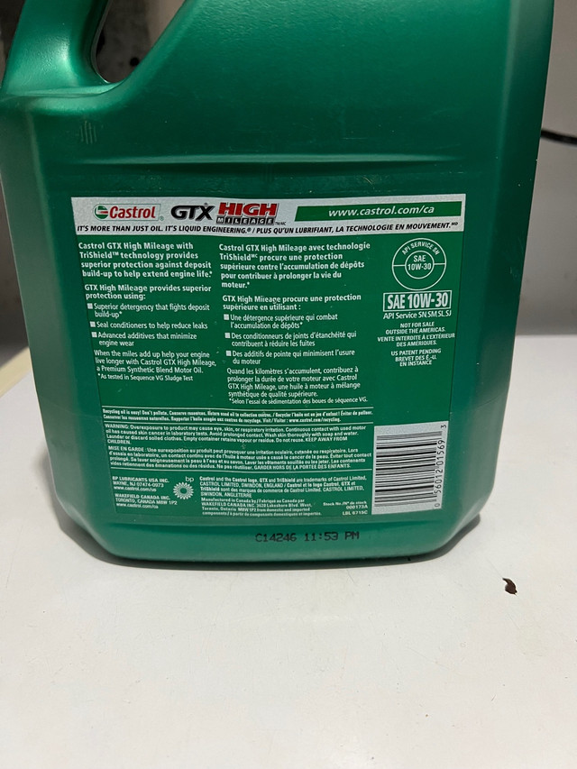 Castrol GTX in Other in Mississauga / Peel Region - Image 2