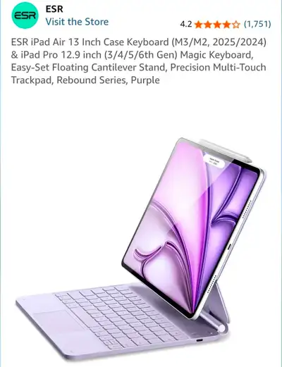 New ESR iPad Air 13 Inch Case Keyboard , View more