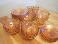 Arcoroc France Rosaline  Glass  39 piece SET