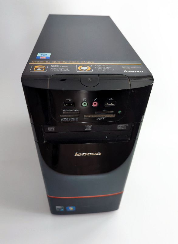 Lenovo Mid Size PC Computer Desktop Case w/PSU DVD/CD-ROM in System Components in City of Toronto - Image 3