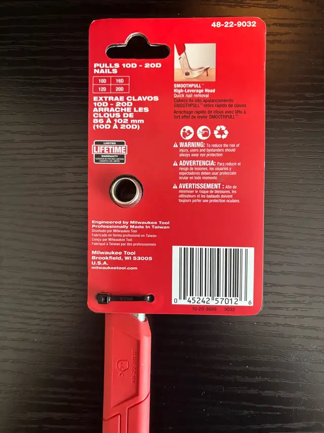 Milwaukee 12” Nail Puller64520009499907123