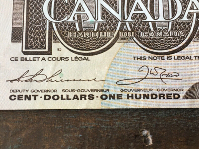 1988 Canada 100$ papier dans Art et objets de collection  à Laval/Rive Nord - Image 4