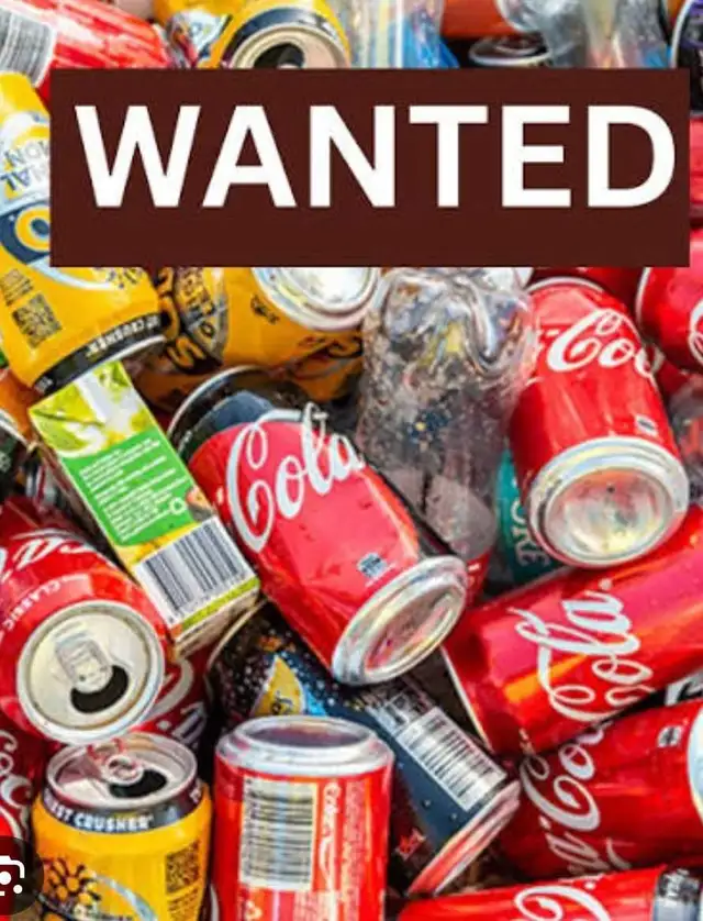 Wanted: Empty Popcans and drinking containers456525187877457920