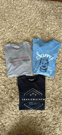Travis Mathew Graphic tshirts - set of all 3 - medium