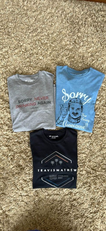 Travis Mathew Graphic tshirts - set of all 3 - medium in Men's in Ottawa