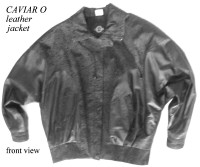 Vintage Ladies Black Caviar Leather Jacket  Like New