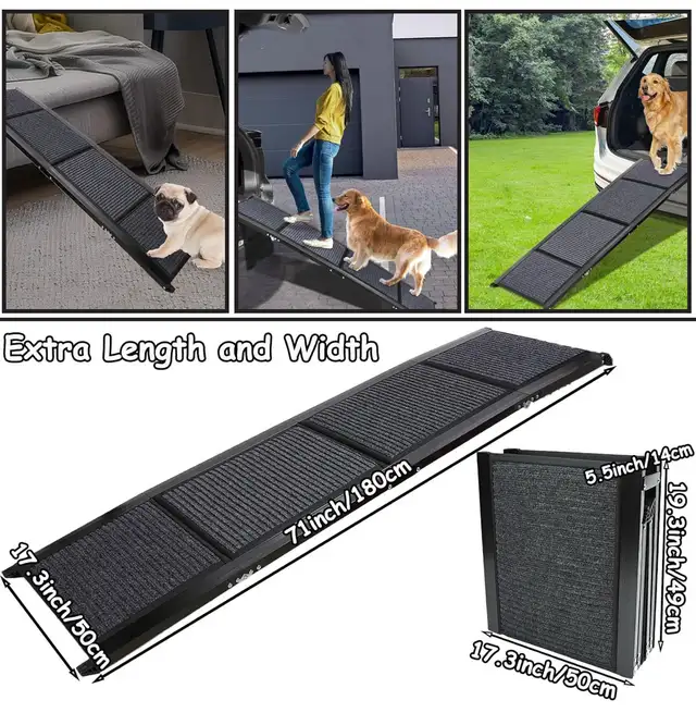 Dog Ramp for Car, Portable Folding Pet Stair Ramp in Accessories in Kitchener / Waterloo - Image 6