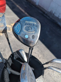 Golf clubs. Men's RH. Big Bertha Driver. Irons and hybrid. 