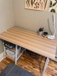 47in desk with 2 shelves