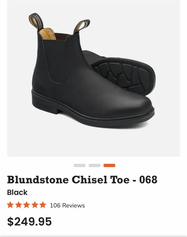 $70 OFF - Brand New In Box Chisel Toe Blundstones in Men's Shoes in City of Toronto - Image 4
