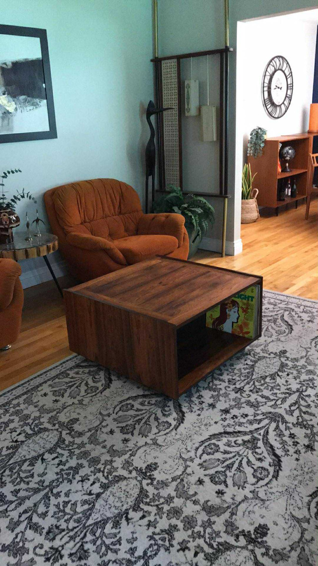 Mid century. Meubles TEAK TECK. Table salon disques vinyles, tab dans Tables basses  à Ouest de l’Île