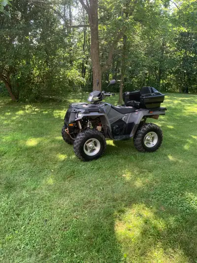 2020 Polaris Sportsman 570. Only synthetic oil and Supreme fuel. Mostly railbed run. Offset rims and...