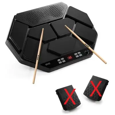 Donner DED-50T Portable Electronic Drum Pad Machine VIC3a sticks, View more