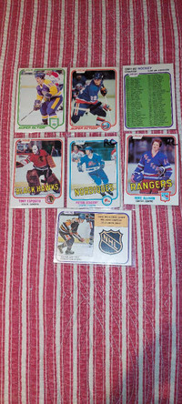 1981-82 opc hockey lot 7 NR.MT to Mint