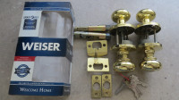 Weiser Keyed Entry Door Locks-Pair-REDUCED!
