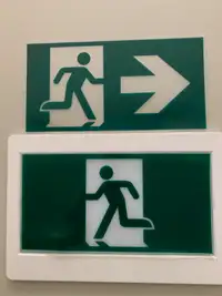 Exit Sign Inserts With Frame