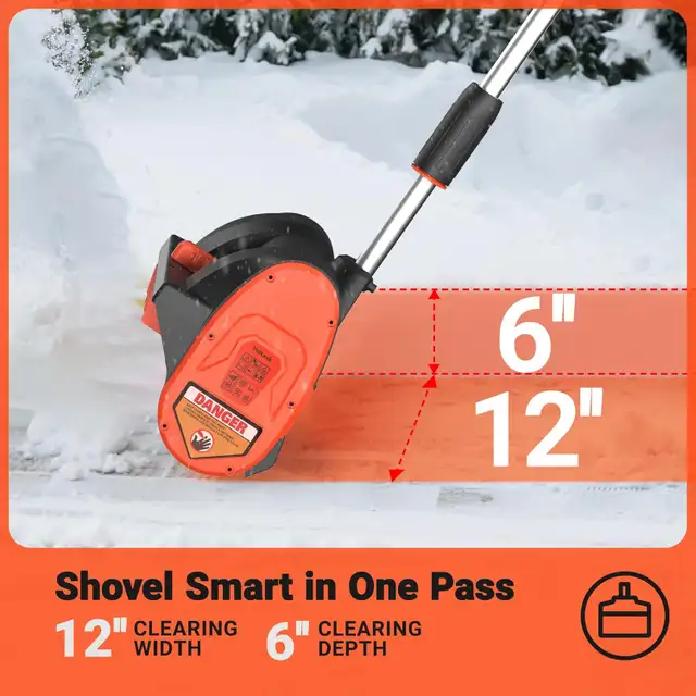 **NEW** Voltask Cordless Snow Shovel in Snowblowers in Markham / York Region - Image 3