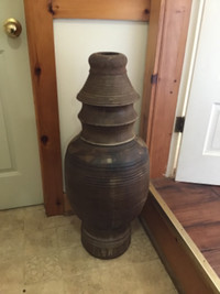 Pottery garden urn large, indoor/outdoor