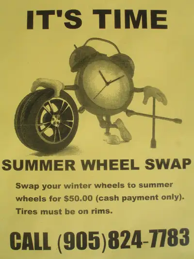 ★★★★★★★★★★★★★★★ ALL TIRES MUST BE ON RIMS TO DO THE JOB ★★★★★★★★★★★★★★★ It's that time again, the ni...