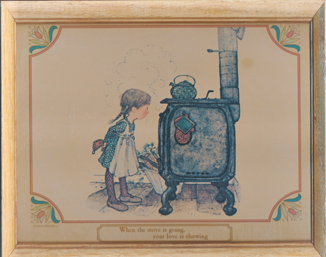 Holly Hobbie Prints X 3 Carlton Cards Wood Frames 9"x11"-1975 in Arts & Collectibles in City of Toronto - Image 4