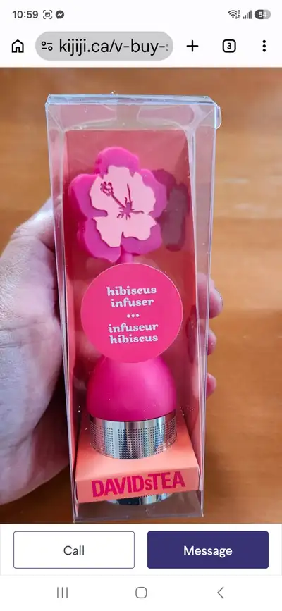 David's Tea hibiscus infuser, View more