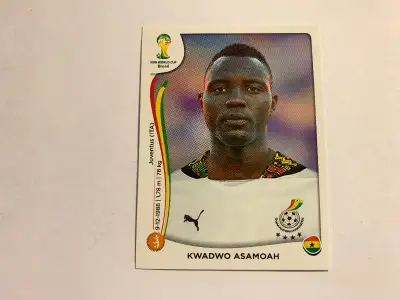 2014 Panini FIFA World Cup Stickers Brazil K. ASAMOAH #536 GHANA, View more