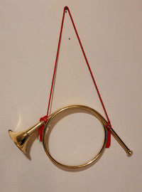 Vintage Brass Fox Hunting Horn