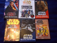 Reduced- 6 STAR WARS books (5 hard cover +1 soft cover)