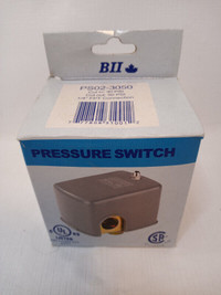 Boshart Industries (BII) pressure switch: 30–50 Ps02–3050