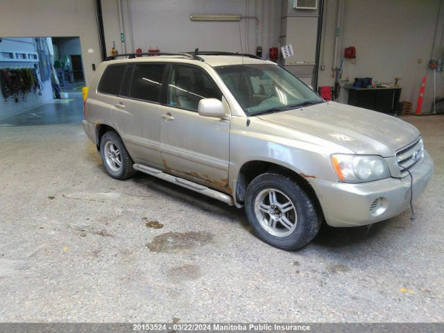 2003 Toyota  Highlander AWD Available For Parts in Auto Body Parts in Winnipeg