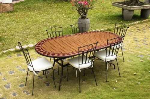 Table en céramique ovale 200 cm et chaises,LIQUIDATION FINALE. dans Mobilier pour terrasse et jardin  à Trois-Rivières - Image 2
