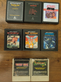 Lot of 8 atari 2600 games of varying condition (tested, working)
