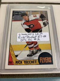 Rick Tocchet RC 1987-88 OPC Flyers Rookie Showcase 320