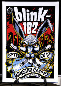 Blink 182 Poster/Print Metallic Finish