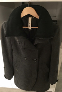 SOIA & KYO ORIGINAL slim fit cotton wool coat Size Small